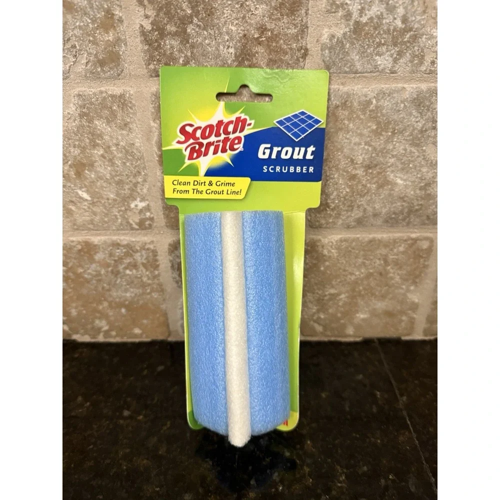 Scotch-Brite Grout Scrubber 2011 Non-Scratch Long Lasting Cleaning Dirt & Grime